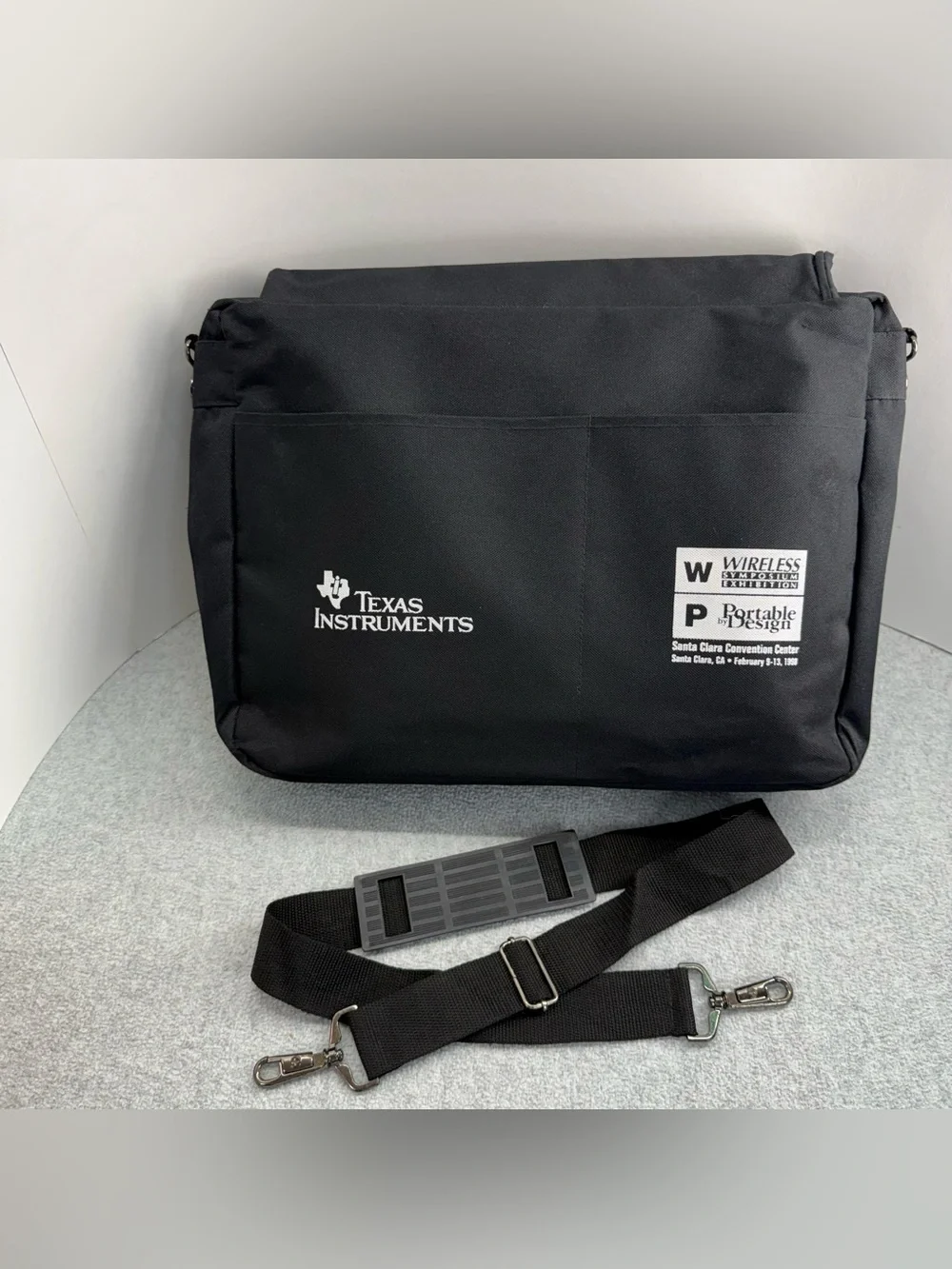 Vintage Texas Instruments Logo 1998 Conference Promo Bag Laptop Messenger